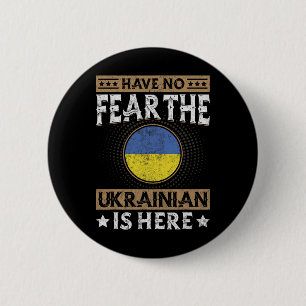 Ukraine Flag Proud Ukrainians Men And Women 2 6 Cm Round Badge