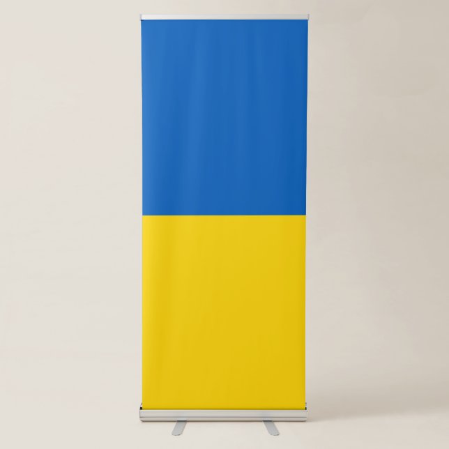 Ukraine flag retractable banner (Front)