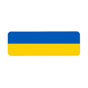 Ukraine flag Return Address Label