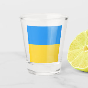Ukraine flag shot glass