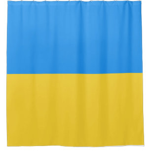 Ukraine flag shower curtain