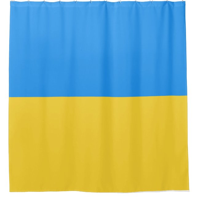 Ukraine flag shower curtain (Front)