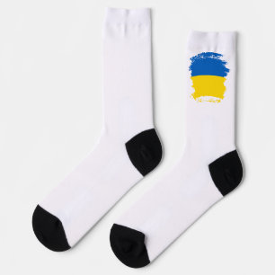 Ukraine flag socks