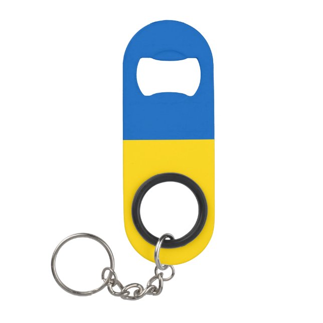 Ukraine flag Stainless Steel Bottle Opener (Front)
