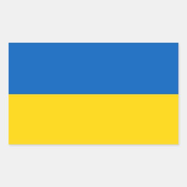 Ukraine* Flag Sticker (Front)