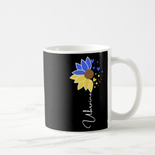 Ukraine Flag Sunflower Hearts Coffee Mug