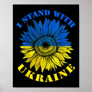 Ukraine Flag Sunflower Vintage Shirt Ukrainian Sup Poster