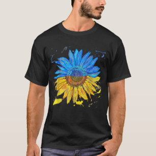 Ukraine Flag Sunflower Vintage T-Shirt