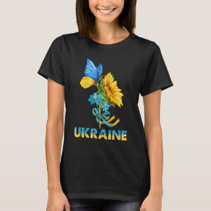 Ukraine Flag Sunflower Vintage  T-Shirt