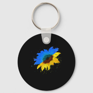 Ukraine Flag Sunflower Vintage Ukrainian Lovers Uk Key Ring