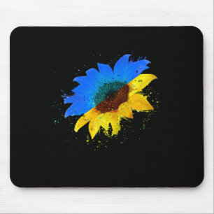 Ukraine Flag Sunflower Vintage Ukrainian Lovers Uk Mouse Mat