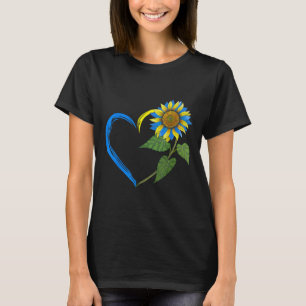 Ukraine Flag Sunflower Vintage Ukrainian Lovers Uk T-Shirt