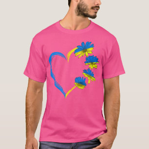 Ukraine Flag Sunflower Vintage Ukrainian Lovers Uk T-Shirt