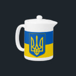 Ukraine Flag Teapot<br><div class="desc">Add a vibrant touch of Ukrainian spirit to your tea time with our exclusive teapot featuring the flag of Ukraine! Crafted with meticulous attention to detail, this teapot is more than just functional; it's a celebration of Ukrainian heritage and cultural pride. The bold design proudly showcases the iconic blue and...</div>