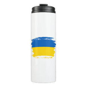 Ukraine flag thermal tumbler