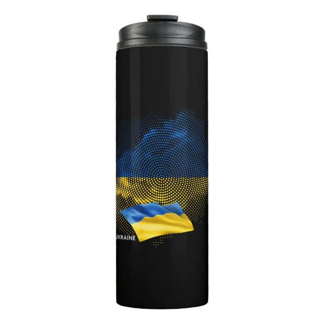 Ukraine flag thermal tumbler (Front)