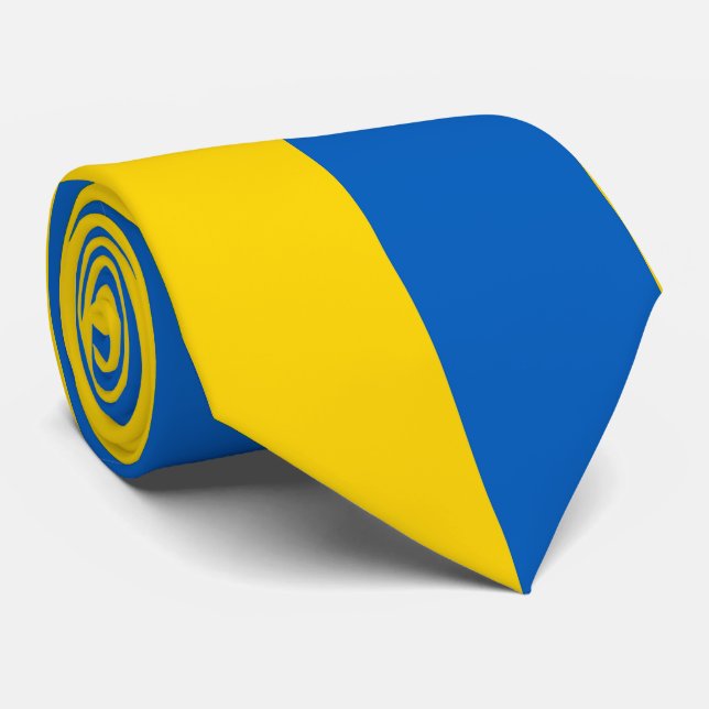 Ukraine flag tie (Rolled)