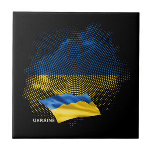 Ukraine flag tile