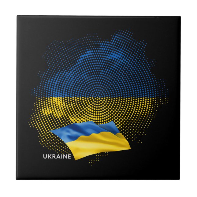 Ukraine flag tile (Front)