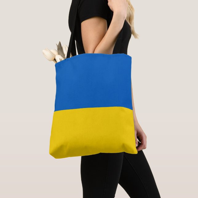 Ukraine Flag Tote Bag (Close Up)