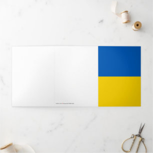 Ukraine flag Tri-Fold card