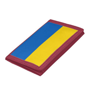 Ukraine flag trifold wallet