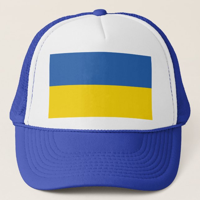 UKRAINE-FLAG TRUCKER HAT (Front)