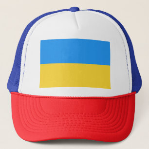 Ukraine flag trucker hat