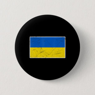 Ukraine Flag Ukraine Pride Heart Retro Ukrainian S 6 Cm Round Badge