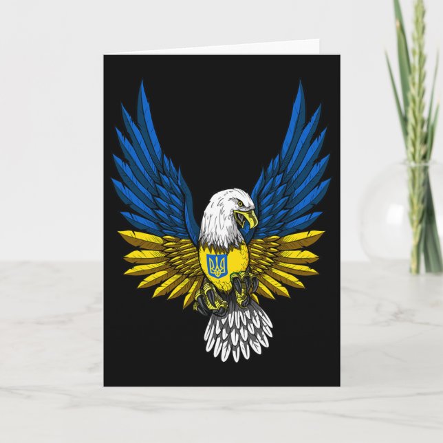 Ukraine Flag Ukrainian 1  Card (Front)