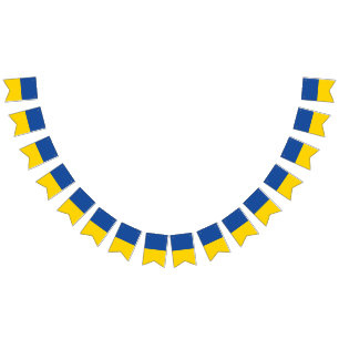 Ukraine Flag, Ukrainian Country Patriotic Gift Bunting