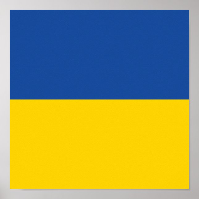 Ukraine Flag, Ukrainian Country Patriotic Gift Poster (Front)
