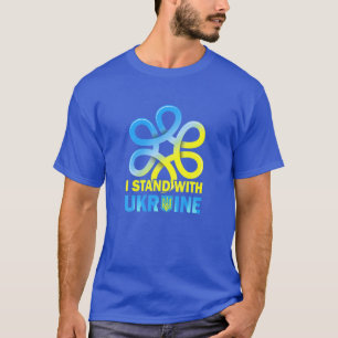 Ukraine Flag Ukrainian I Stand With Ukraine Peace T-Shirt