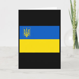 Ukraine Flag Ukrainian National Flag Card