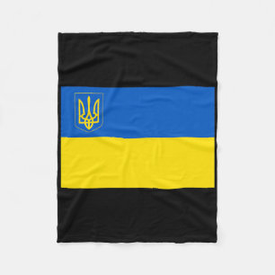 Ukraine Flag Ukrainian National Flag Fleece Blanket