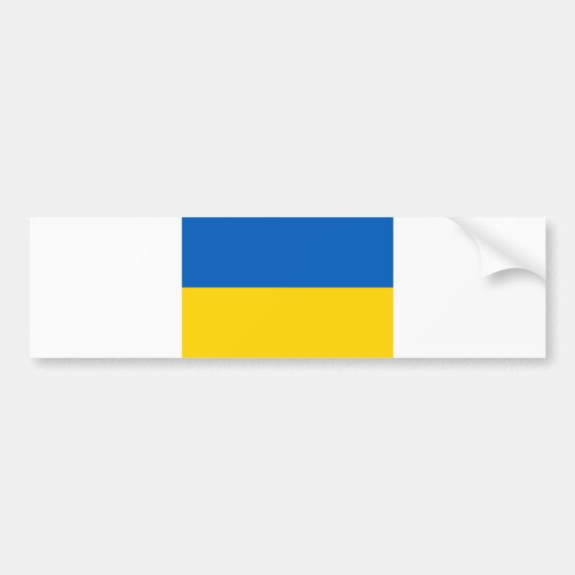 Ukraine Flag Ukrainian Patriotic Bumper Sticker (Front)