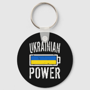 Ukraine Flag Ukrainian Power Ttery Proud Tee  Key Ring