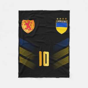 Ukraine Flag Ukrainian Pride Lovers 1 Fleece Blanket