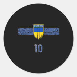 Ukraine Flag Ukrainian Pride Lovers 3 Classic Round Sticker