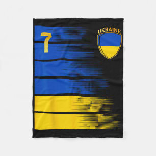 Ukraine Flag Ukrainian Pride Lovers 4 Fleece Blanket