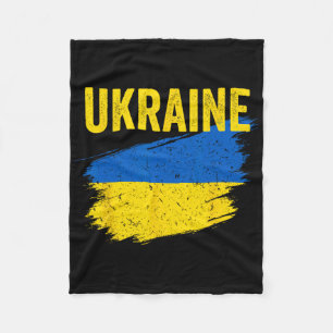 Ukraine Flag Ukrainian Shirt Fleece Blanket