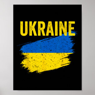 Ukraine Flag Ukrainian Shirt Poster