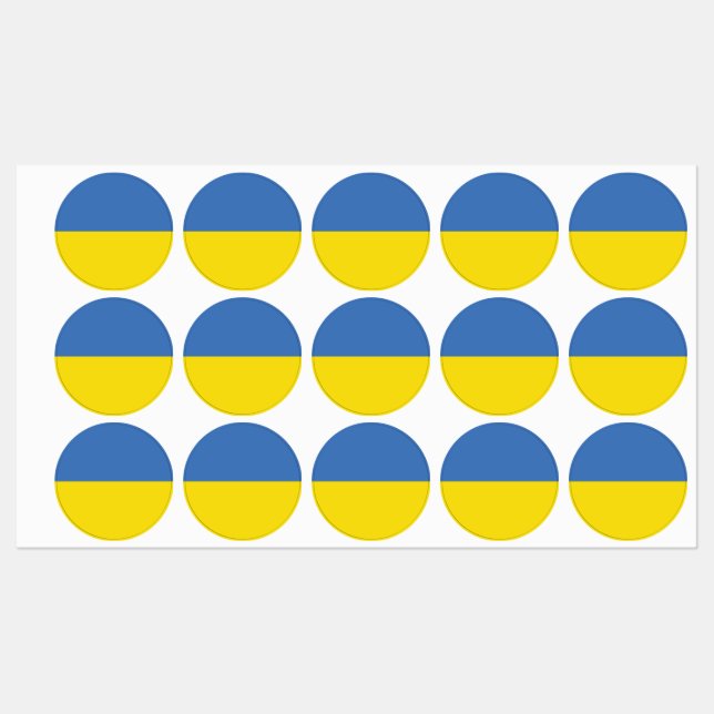 Ukraine Flag, Ukrainian Slava Ukraini Слава Україн (Sheet)