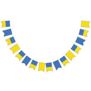 Ukraine Flag, Ukrainian Slava Ukraini Слава Україн Bunting