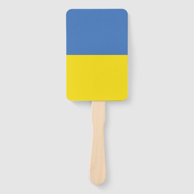 Ukraine Flag, Ukrainian Slava Ukraini Слава Україн Hand Fan (Front)