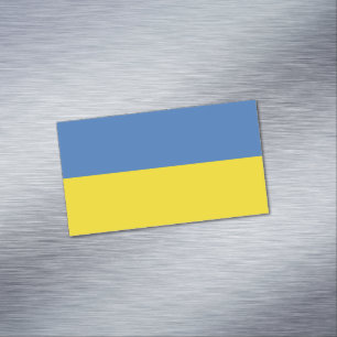 Ukraine Flag, Ukrainian Slava Ukraini Слава Україн Magnetic Business Card