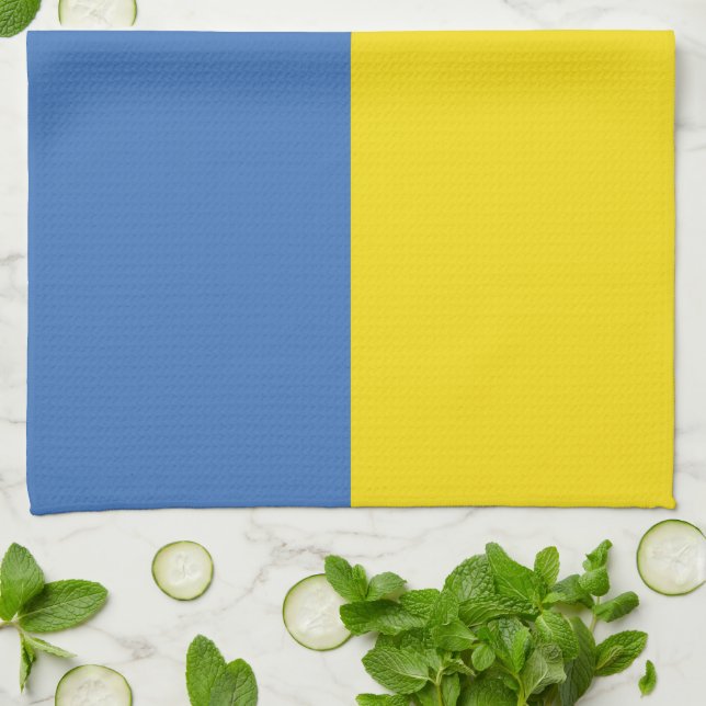 Ukraine Flag, Ukrainian Slava Ukraini Слава Україн Tea Towel (Folded)