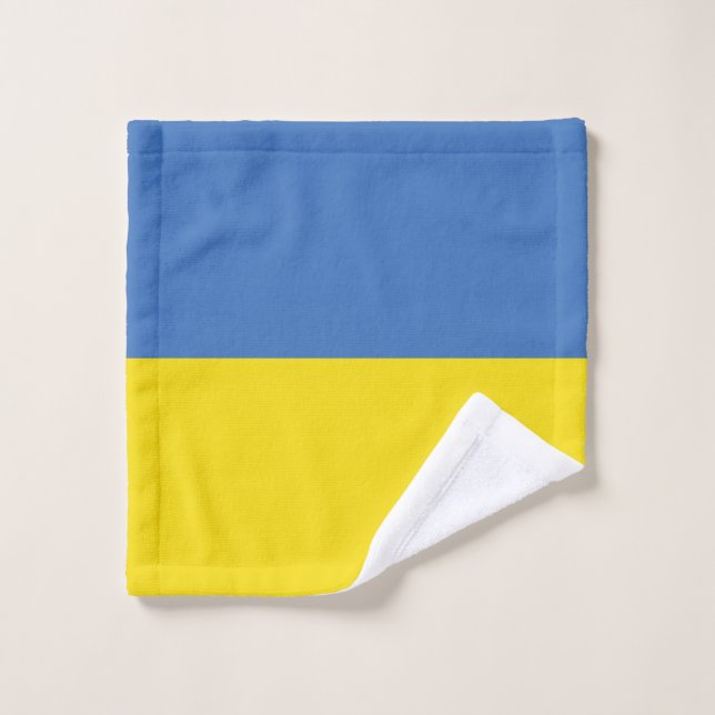 Ukraine Flag, Ukrainian Slava Ukraini Слава Україн Wash Cloth (Wash Cloth)