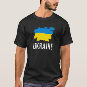 Ukraine Flag Ukrainian Support Pride Vintage Men W T-Shirt