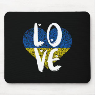 Ukraine Flag Ukrainian Ukraine Pride Heart 1 Mouse Mat